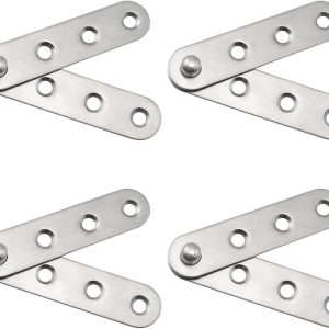 Stainless Steel 360 Degree Swivel Concealed Hinge – Single Pivot for Cabinet, Drawer, Wardrobe & Flush Door