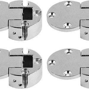 90 Degree Flap Lid Concealed Hinge, 30mm, Nickel-Plated, Pack of 4