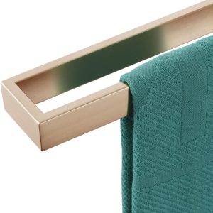 Bathroom Towel Bar, 20-Inch Wall Mount Towel Hanger, Champagne Bronze Stainless Steel – 1 Pack